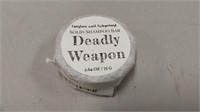 Solid shampoo bar- Deadly weapon
