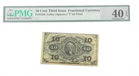 10C 3rd ISSUE FRACTIONAL CURRENCY NOTE Fr.1256 PMG