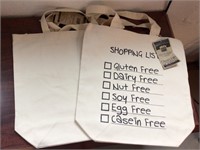 2 Eco Friendly Cloth Shopping Bags