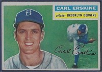 1956 Topps #233 Carl Erskine Brooklyn Dodgers