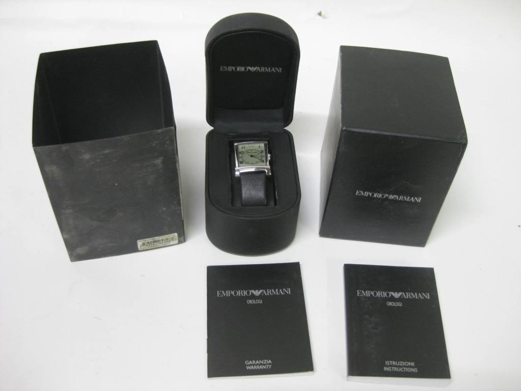 Emporio Armani Analog Watch w/ Box & Manual | Roadrunner Auctions