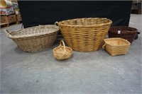 2 Large baskets, 3 small baskets