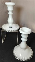 Silvercrest Candlesticks, Pair 6" Tall