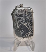 LATE VICTORIAN STERLING SILVER MATCH SAFE