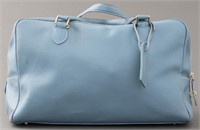 Barney New York Blue Leather Handbag