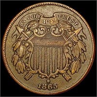 1865 Two Cent Piece LIGHTLY CIRCULATED