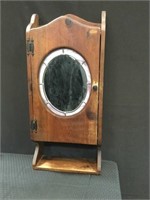 Wood Medicine Cabinet w/ Mirror
