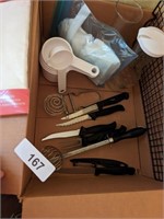 Plastic Measuring Cups, Knives & Other