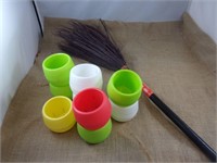 Plastic Pots & Witches Broom