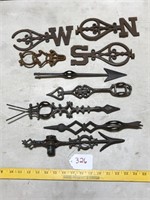 Cast Iron Weathervane Arrows - as is