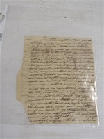 1833 Letter from Simmon Johnson Farmington