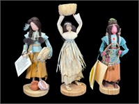 3- Cornhusk Dolls by Ellen Goode