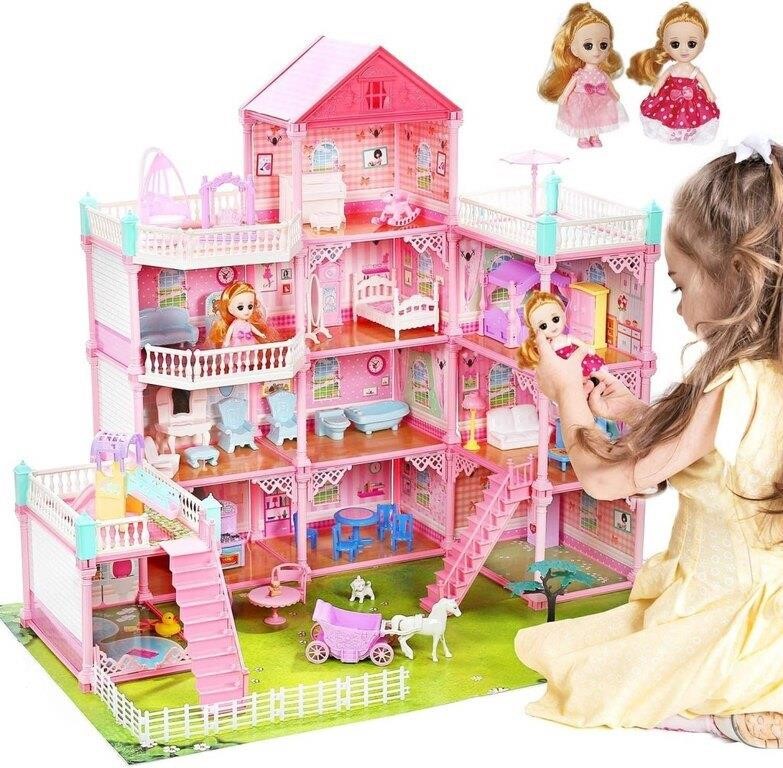 Toys with Doll & Doll Furnitures, DIY Dollhouse