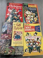 Vintage gold and key disney comic books