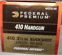 (20) Rounds .410ga. Buckshot Federal Ammunition