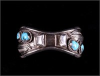 Navajo Silver & Turquoise Cuff/Watchband