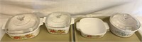 RARE Lot 3 Corning Ware Casserole Dishes w/ Lids