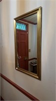 Large gold mirror