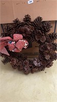 Pinecone wreath