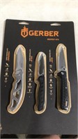 Gerber three piece knife set new in package