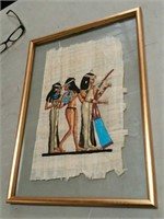 Framed Egyptian textile