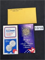 Illinois Bicentennial Bronze Medallion