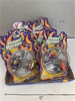 6 cnt Penny Racer Cars