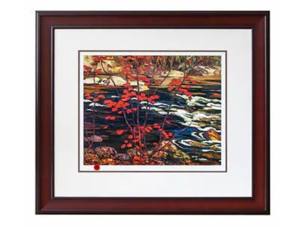 The Red Maple Framed Print by A.Y. Jackson *Frame