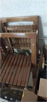 Pair of Wooden folding chairs