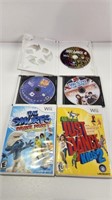 (5) Wii Games, Just Dance Kids 2, Smurfs Dance