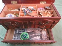 Jewelry box with Costume Jewelry