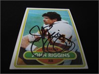 John Riggins Signed Trading Card RCA COA