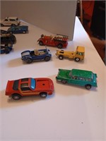 Mixed lot of 40 cars, trucks and motorcycle.