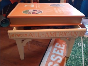 Amazing UT table shaped and painted as The History
