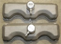 pair of cast aluminum 409 valve covers