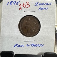1895 INDIAN HEAD PENNY CENT