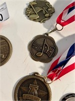 8 pcs Medal Awards For Honor Roll, Music,