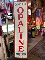 43 x 11” Metal Sinclair Opaline Oil Sign