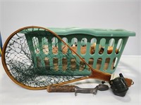 Laundry Basket, Fishing Reels