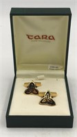 Niob Tara Celtic Cufflinks In Gift Box