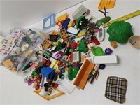 lot of playmobil toys and other toys as found