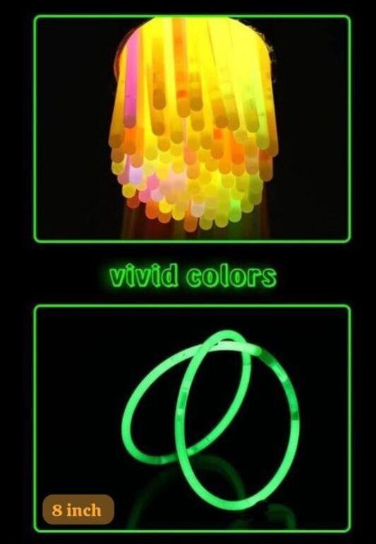 8 Inch Glowstick Bracelets - 5 Color Mix