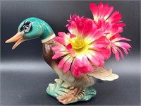 Royal Copley Porcelain Brown Mallard Planter