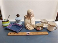 Vintage Praying Woman Planter, Pottery, Vintage