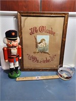 Vintage Wall Art, Nutcracker, & Bowl