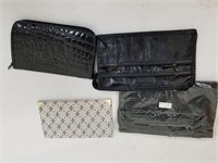 Two Small Clutches And Two Wallets