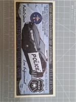 Police million dollar banknote