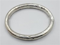 Sterling Silver Hammered Bangle Bracelet 19.2g