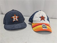 (2) Houston Astros Caps Collection