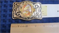 Belt Buckle - Western style Copper center,